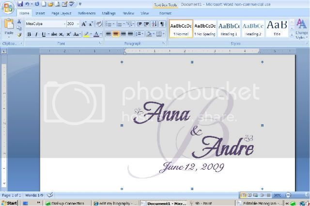 How to design your own monogram in Microsoft Word.