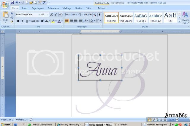 How to design your own monogram in Microsoft Word.