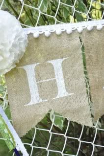 How to paint letters onto burlap!