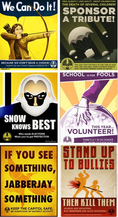 #hungergames Propaganda Posters