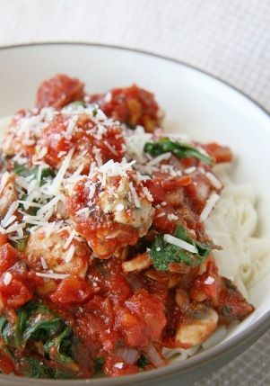 kid friendly (and healthy) recipes like turkey meatballs with spinach
