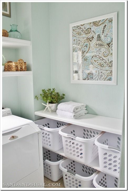 laundry-room-sorting-station- great idea!
