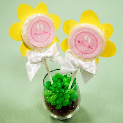 Flower Lollipop Baby Shower Favor -   Lollipop Party Favors, Lollipop Party Decorations, Favor Centerpieces