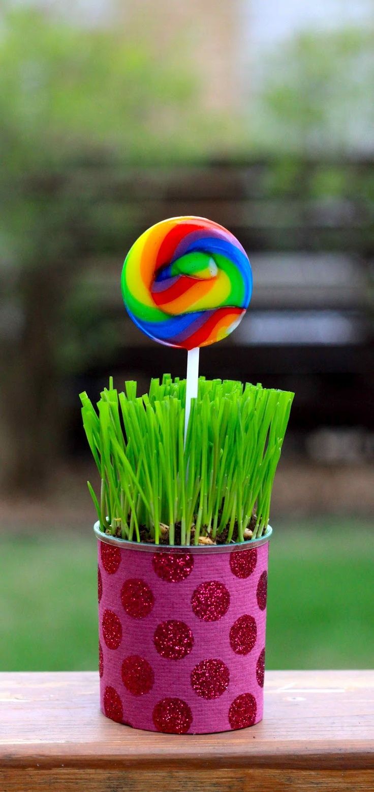 Flower Pot Lollipop Favor -   Lollipop Party Favors, Lollipop Party Decorations, Favor Centerpieces