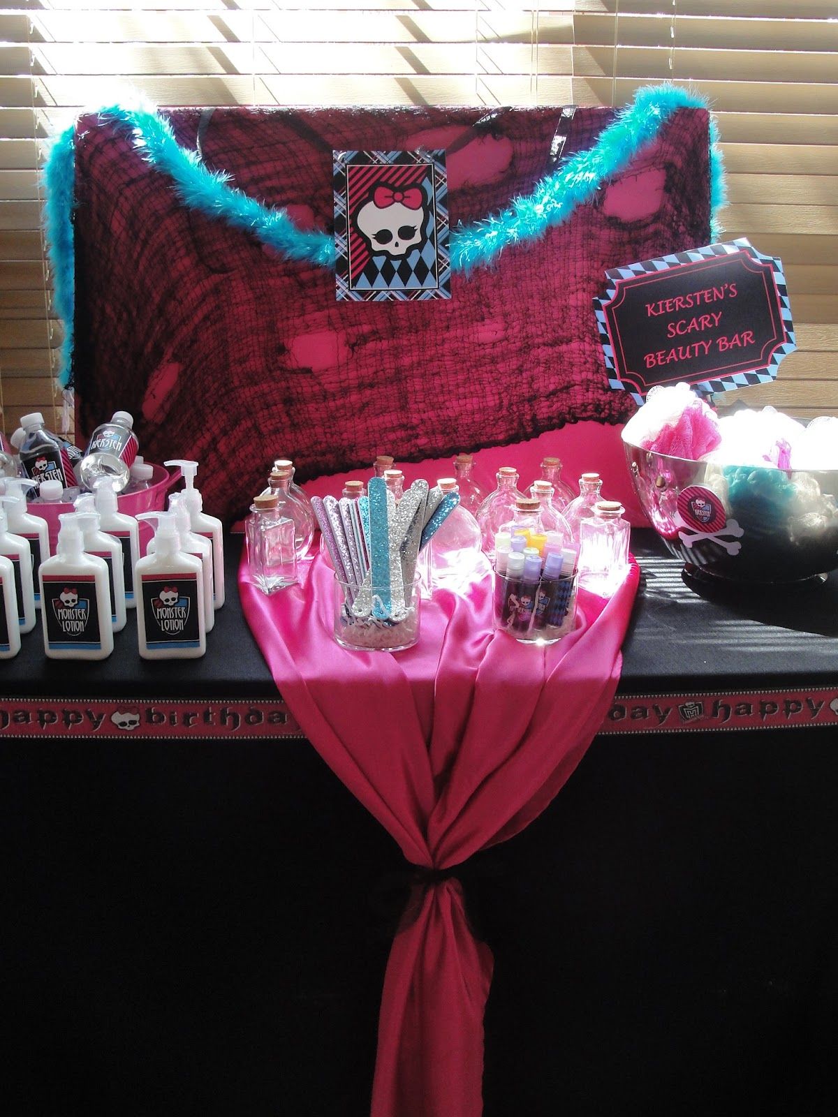 monster high spa party