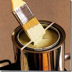 paint can trick– rubber band! I need to remember this!