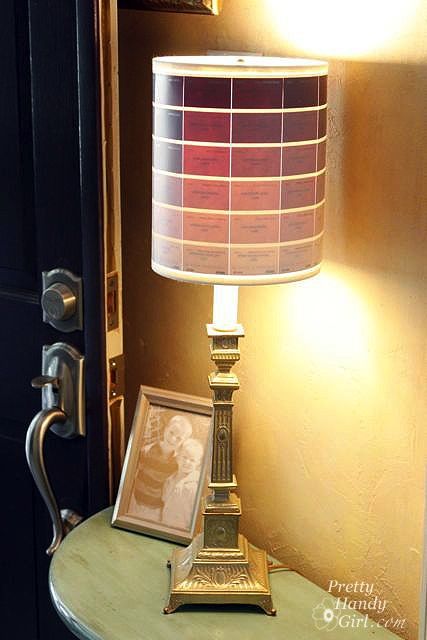 paint chip lampshade