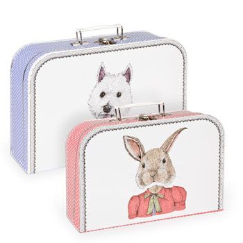 perfect suitcases for little pet lovers…