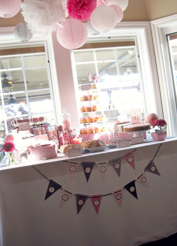 pink grey butterfly ballerina girl baby shower sugar topped cake pops