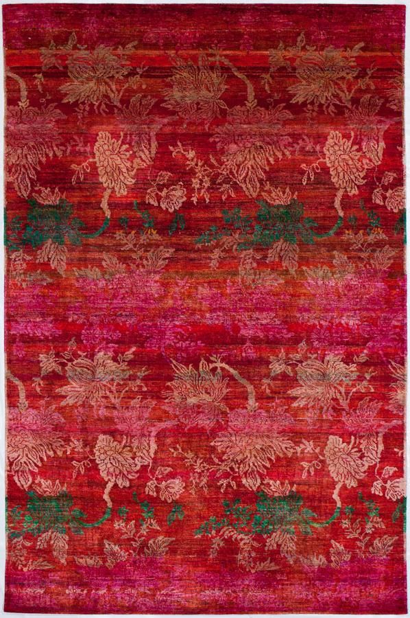 red/pink rug