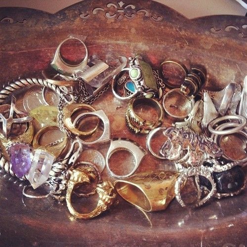 #rings #indie #boho #fashion #hipster #silver #gold