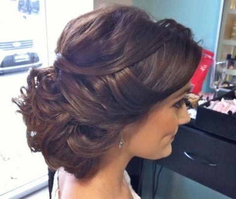 romantic and loose updo.