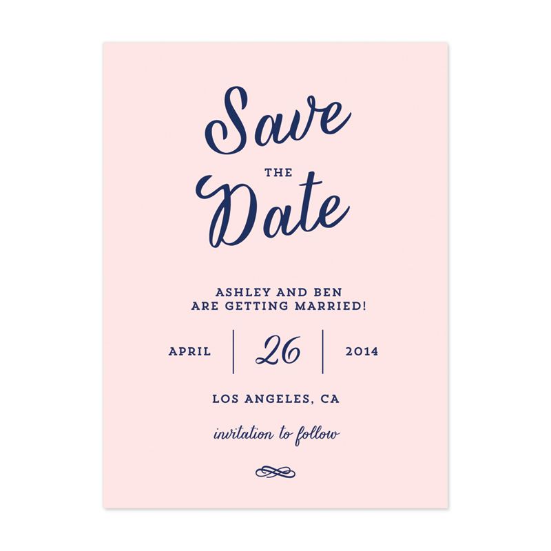 Modern Script Save the Date - Crafty Pie Press -   “Save the Date” Ideas