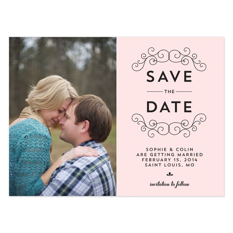 Modern Deco Photo Save the Date - Crafty Pie Press -   “Save the Date” Ideas