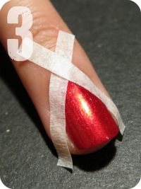 Silver & Red Christmas Tree Nails Tutorial