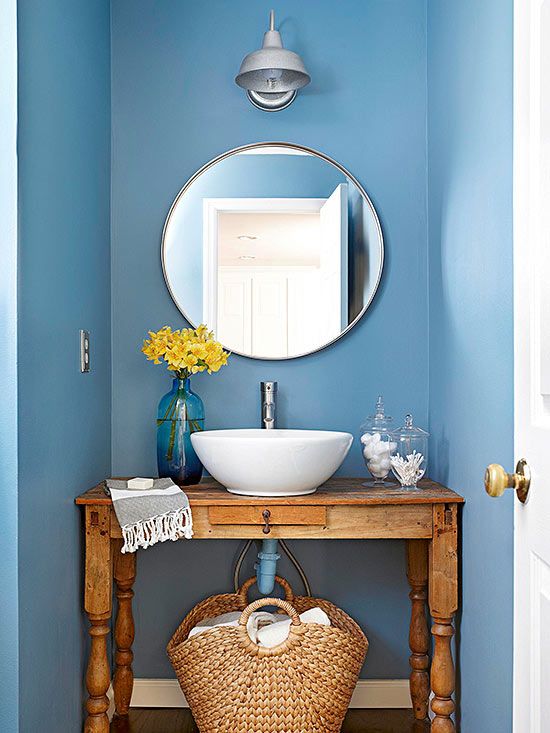 Blue & Bold -   Small and Functional Bathroom Design Ideas