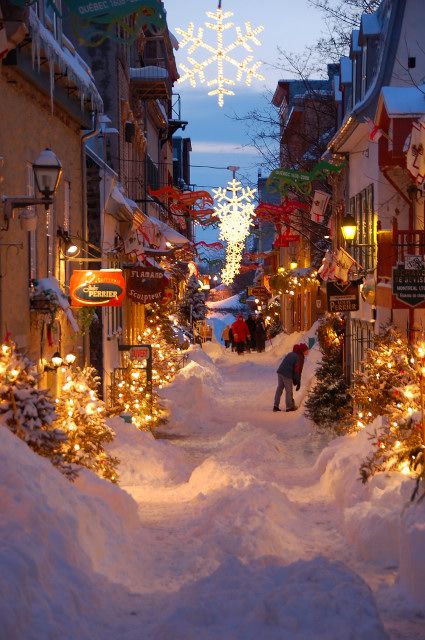 snowy Quebec, Canada