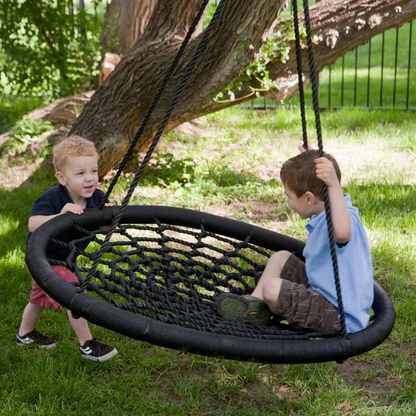 so much cooler than a tire swing and it wont collect water!
