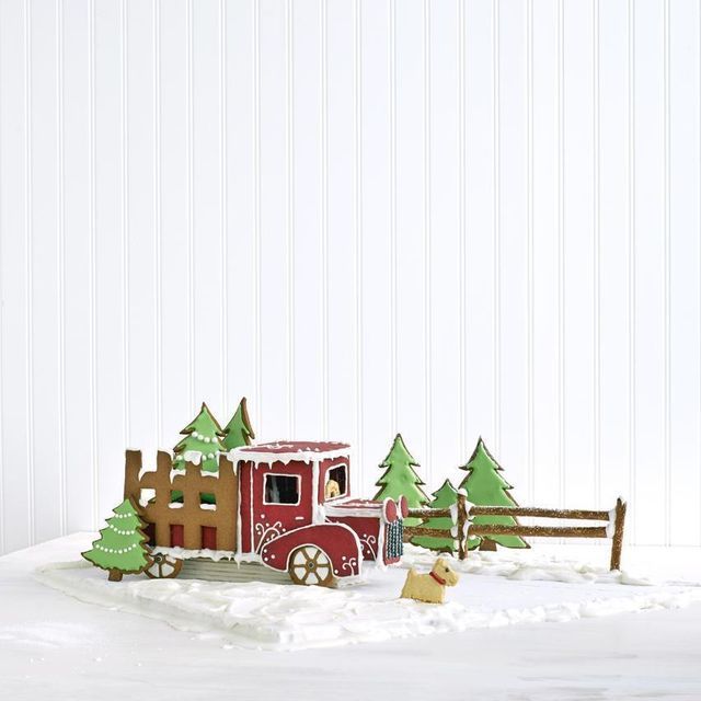 Gingerbread Pickup Truck -   Cristmass Gingerbread and Pretzel Houses Ideas