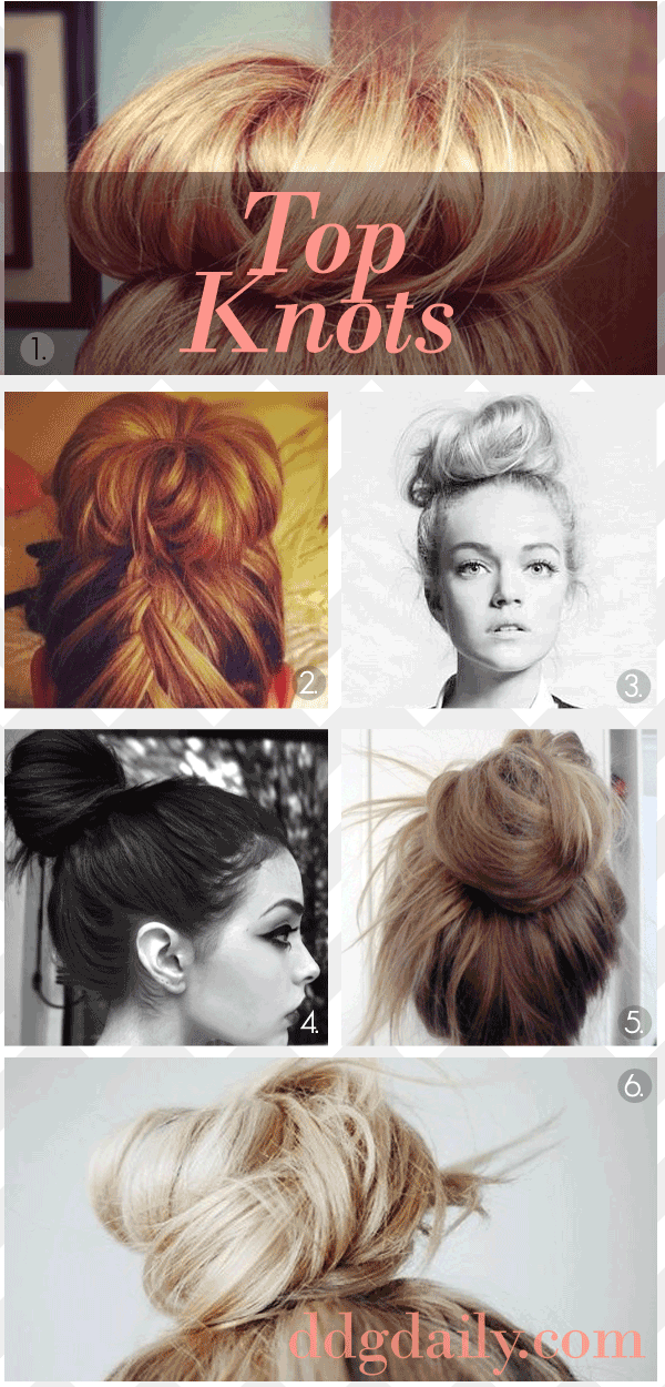 top knots are quick, easy & fun! can't wait for my hair to grow out even