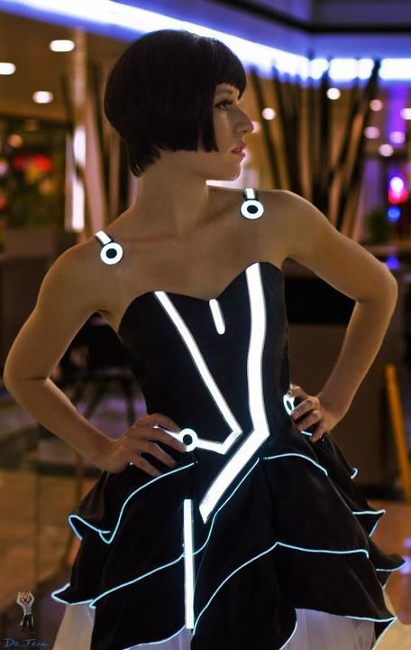 tron prom dress. wicked cool