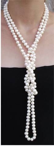 21 ways to wear a pearl necklace