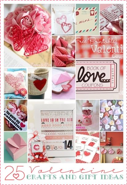 25 Valentine Gift Ideas and Crafts…Oh my, these are all so beautiful!