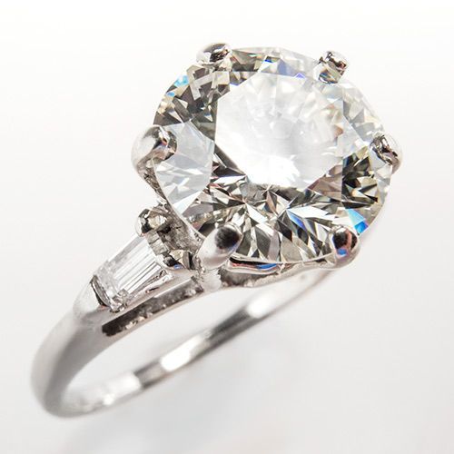 2 Carat Vintage Engagement Ring (vintage,engagement,ring,wedding,jewelry)