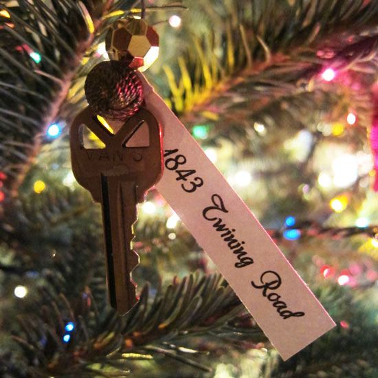 An ornament to remind you of each home you have lived in.