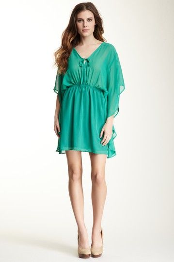 Batwing dress in this year's hottest color! {Veronica M}