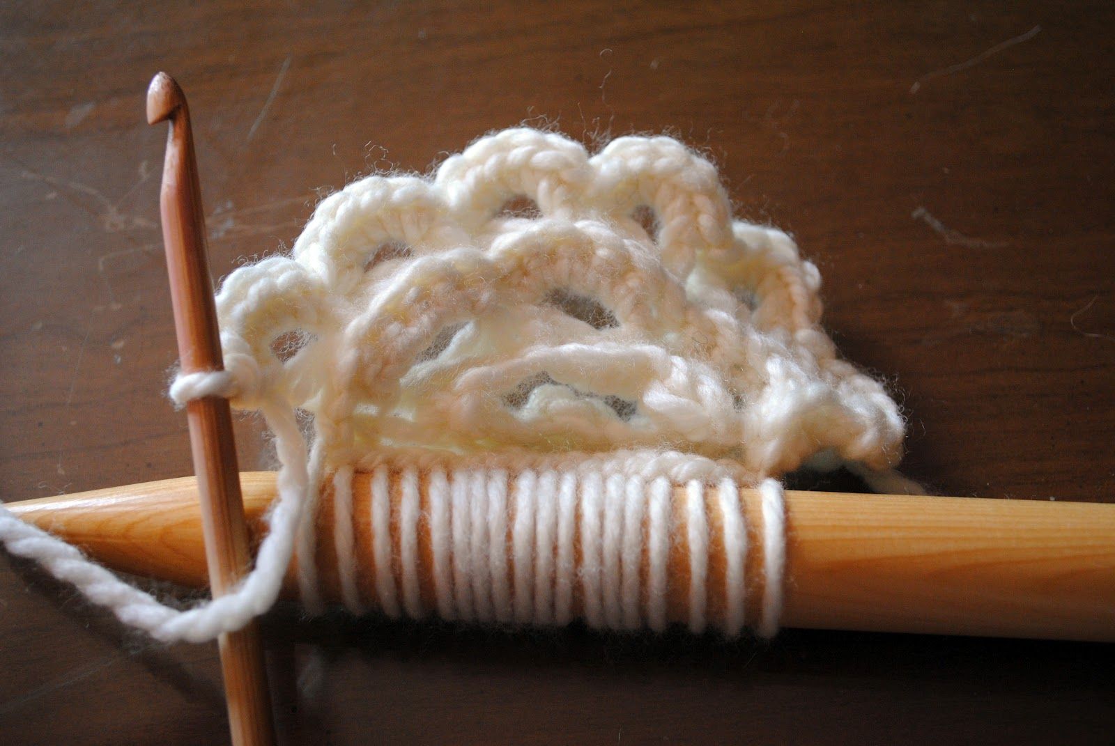 Broomstick Lace in the Round  When you first learn how to crochet broomstick lac