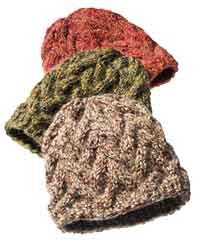 Cable-knit hat