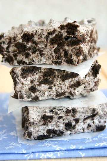 Can it be true? rice krispies treats with OREOS instead.