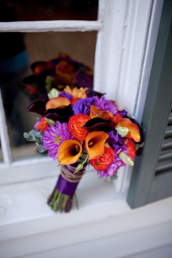 Clemson colors for the bouquet?? Ha! It's actually really pretty