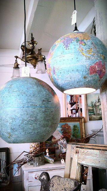 DIY Inspiration Lighting From Up-cycled Globes