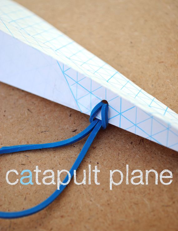 DIY catapult paper airplane