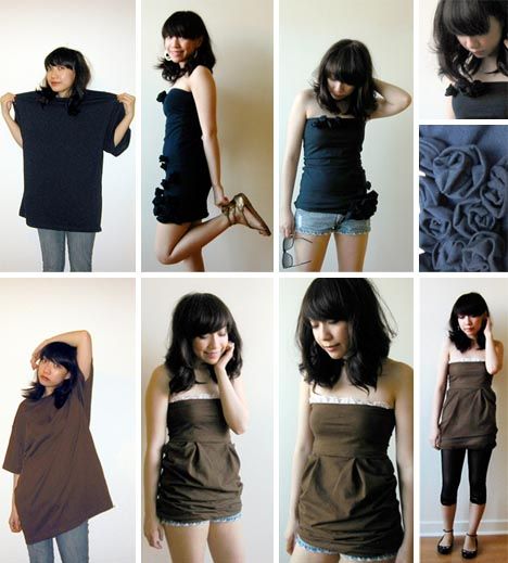 DIY clothes from a baggy tshirt – I found this last year and lost the link!  So