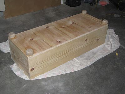 DIY storage benches