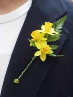 Daffodil boutineers
