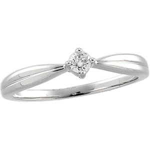 Diamond Solitaire Promise Ring