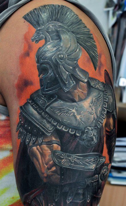 Dmitriy Samohin « – Armored Warrior Tattoo – The best realistic