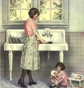 Doing the dishes–1920’s