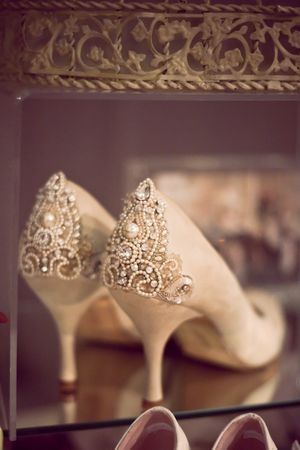 Embellished Vintage Heels
