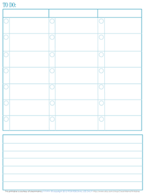 FREE To Do List printable – great for keeping the tasks organized!  Clean Mama P