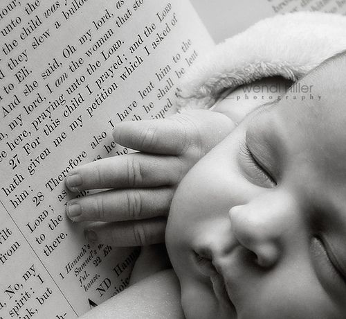 "For this child I prayed."  Such a beautiful idea for a baby photo – 1