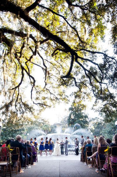 Forsyth Park wedding in Savannah, GA