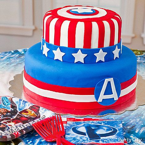 Get the inspiration & the makings for an awesome Avengers birthday cake plua