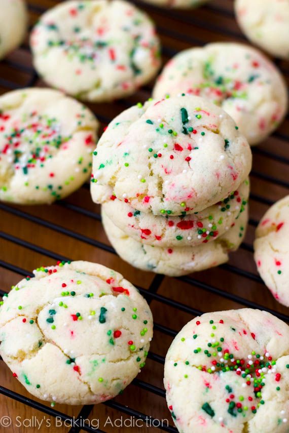Holiday Confetti Cake Batter Cookies!