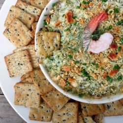 Hot and Cheesy Seafood Spinach Dip by SumptuousSpoonfuls