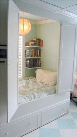 I'm thinking every girl needs one of these nooks….sound proof, hidden and